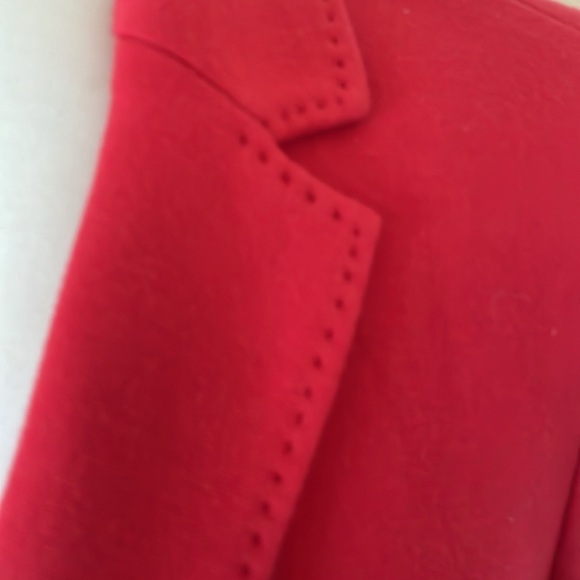 Talbots Aberdeen Red Fully Lined Cotten Blend Blazer Size 10P - Picture 3 of 11